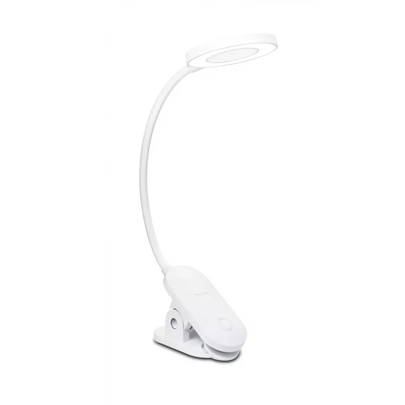 Philips Functional Forys Clip Desk Light, Balta, Plastikas, Bedroom, Living room, Office, Contemporary, IP20, III