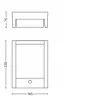 Philips Arbour sieninis šviestuvas 3,8 W, lauko sieninis apšvietimas, antracitas, metalas, IP44, terasa, sodas, II
