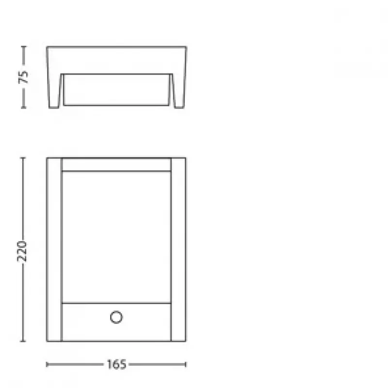 Philips Arbour sieninis šviestuvas 3,8 W, lauko sieninis apšvietimas, antracitas, metalas, IP44, terasa, sodas, II
