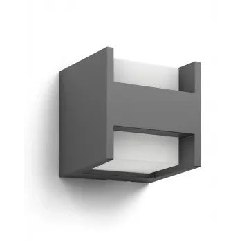 Lauko sieninis šviestuvas Signify Philips Arbour Wall Light 3,8 W LED antracitinis