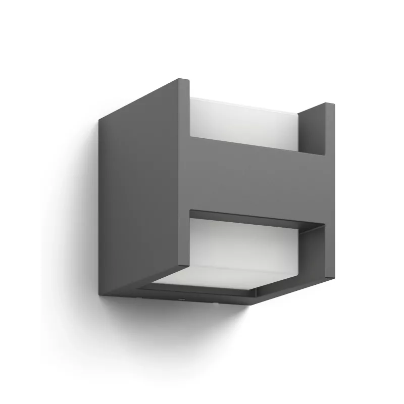 Lauko sieninis šviestuvas Signify Philips Arbour Wall Light 3,8 W LED antracitinis