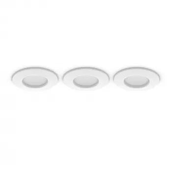Įleidžiamas apšvietimo taškas Philips 929003712102, apvalus LED, 1× LED 1000 lm, IP44, pritemdomas, baltas