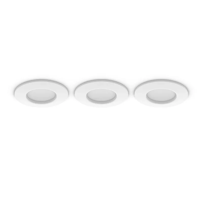 Įleidžiamas apšvietimo taškas Philips 929003712102, apvalus LED, 1× LED 1000 lm, IP44, pritemdomas, baltas
