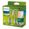 Philips filamentinė lemputė skaidri 60W A60 E27 x2, 4 W, 60 W, E27, 840 lm, 50000 h, šilta balta