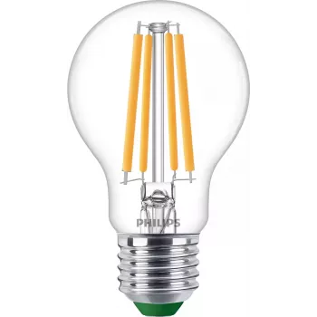 LED lemputė Philips Classic 60W ekvivalentas, E27 skaidri šilta balta, 3 vnt. pakuotė, energijos klasė A