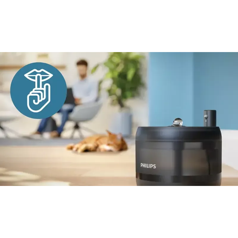 Automatinė gyvūnų vandens fontanėlė Philips 3000 Series PAW3210/02, 2,2 l, USB/AC, juoda, plastikas