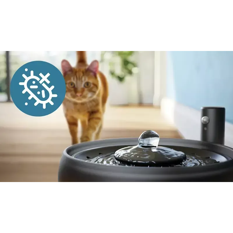Automatinė gyvūnų vandens fontanėlė Philips 3000 Series PAW3210/02, 2,2 l, USB/AC, juoda, plastikas