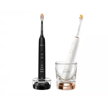Philips Sonicare DiamondClean HX9914/69 elektrinis dantų šepetėlis Suaugusiesiems Sonic dantų šepetėlis Juoda, Auksinė, Rožinė