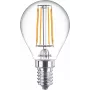 Philips Filament Candle Clear 40W P45 E14 x6, 4,3 W, 40 W, E14, 470 lm, 15000 val.