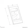 Planšečių dėklas Neomounts WL15-601BL1 10,9–11 colių (25,4–27,9 cm) – užrakinamas, juodas, universalus