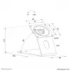 Tablet stovas (stalui ir sienai) Neomounts DS15-629BL1 – užrakinamas, universalus, palaiko iki 3 kg, juodas