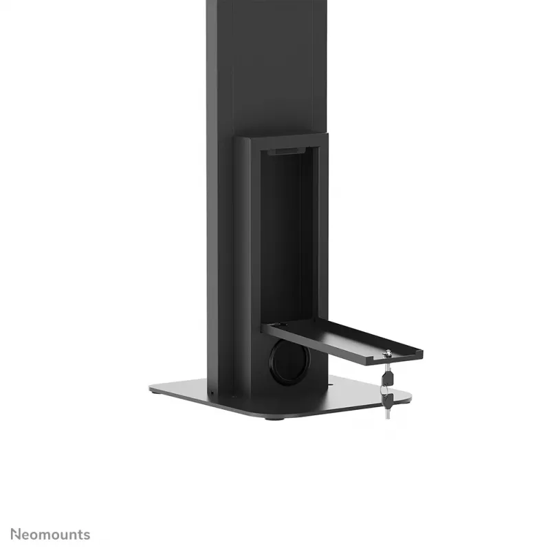Planšečių grindų stovas Neomounts FL15-628BL1 — universalus, užrakinamas, maks. apkrova 3 kg, juodas