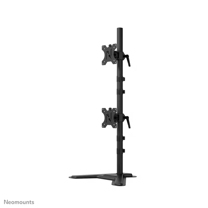 Neomounts dviejų monitorių stovas DS45-600BL2V 2 ekranams 10–32 col., VESA 75x75–100x100, maks. apkrova 9 kg, laisvai stovintis, juodas