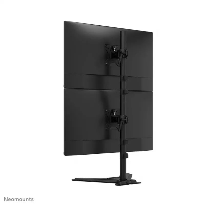 Neomounts dviejų monitorių stovas DS45-600BL2V 2 ekranams 10–32 col., VESA 75x75–100x100, maks. apkrova 9 kg, laisvai stovintis, juodas
