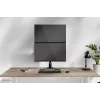 Neomounts dviejų monitorių stovas DS45-600BL2V 2 ekranams 10–32 col., VESA 75x75–100x100, maks. apkrova 9 kg, laisvai stovintis, juodas