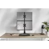 Neomounts dviejų monitorių stovas DS45-600BL2V 2 ekranams 10–32 col., VESA 75x75–100x100, maks. apkrova 9 kg, laisvai stovintis, juodas