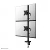 Neomounts DS60-600BL2V dvigubas monitoriaus laikiklis 10-32 col., spaustuvas / kiauryminis, 9 kg, 25,4 cm (10 col.), 81,3 cm (32 col.), 100 x 100 mm, juodas
