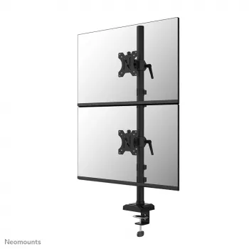 Neomounts DS60-600BL2V dvigubas monitoriaus laikiklis 10-32 col., spaustuvas / kiauryminis, 9 kg, 25,4 cm (10 col.), 81,3 cm (32 col.), 100 x 100 mm, juodas