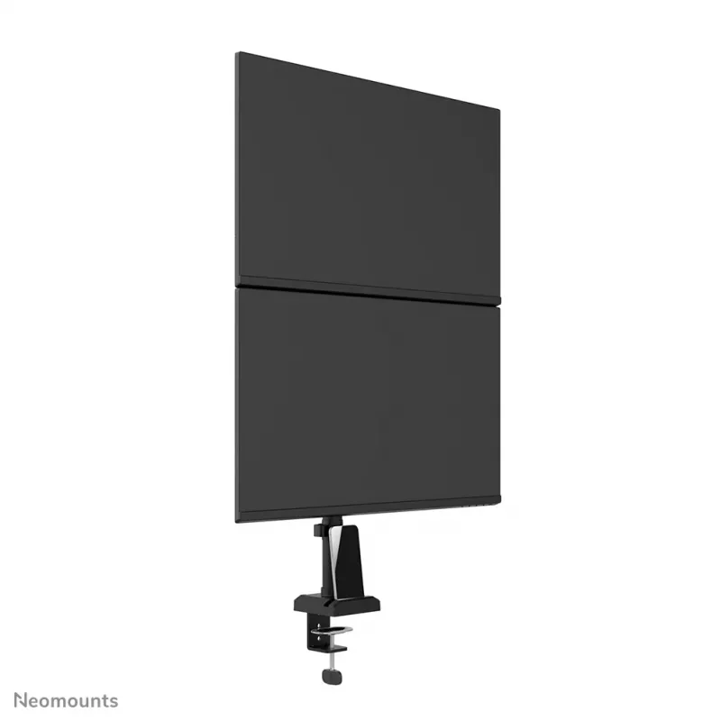 Neomounts DS60-600BL2V dvigubas monitoriaus laikiklis 10-32 col., spaustuvas / kiauryminis, 9 kg, 25,4 cm (10 col.), 81,3 cm (32 col.), 100 x 100 mm, juodas