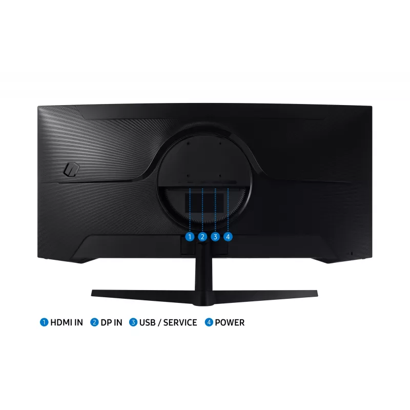 Samsung G55T kompiuterio monitorius 86,4 cm (34 coliai) 3440 x 1440 pikseliai UltraWide Quad HD LED juodas