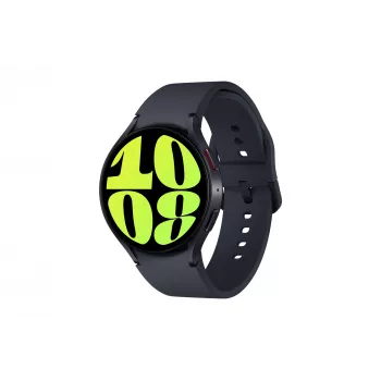 Išmanusis laikrodis Samsung Galaxy Watch6 44 mm, grafito spalvos, 425 mAh, jutiklinis ekranas, aliuminio korpusas, Bluetooth, atsparus vandeniui iki 50 m