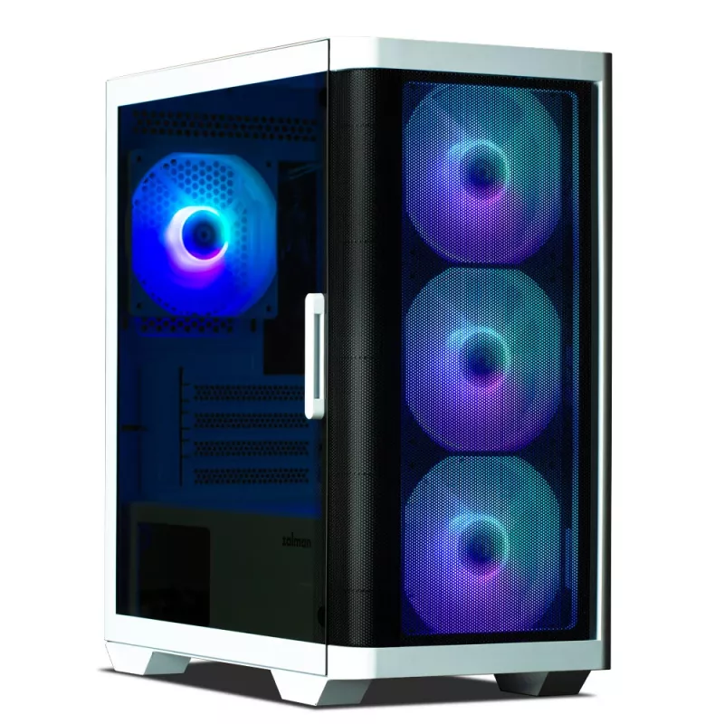 Zalman M4 WHITE kompiuterio korpusas Mini Tower juoda, balta