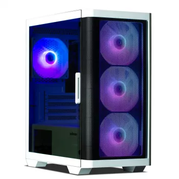 Zalman M4 WHITE kompiuterio korpusas Mini Tower juoda, balta