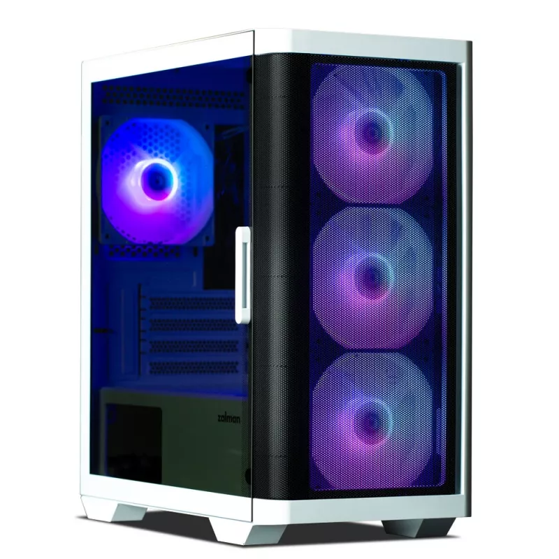 Zalman M4 WHITE kompiuterio korpusas Mini Tower juoda, balta