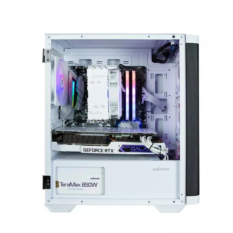 Zalman M4 WHITE kompiuterio korpusas Mini Tower juoda, balta