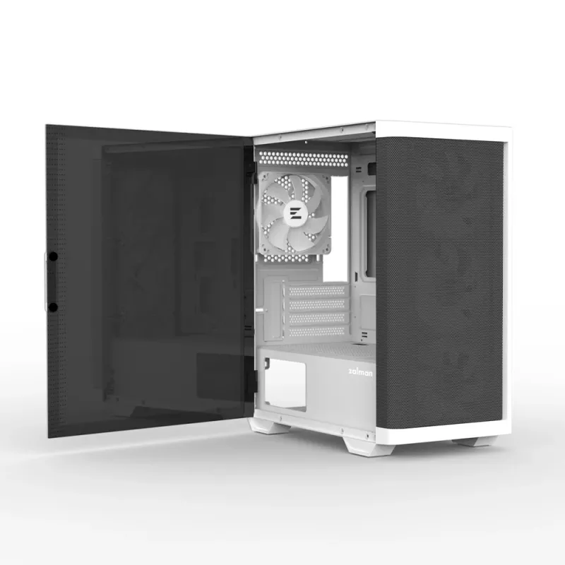 Zalman M4 WHITE kompiuterio korpusas Mini Tower juoda, balta