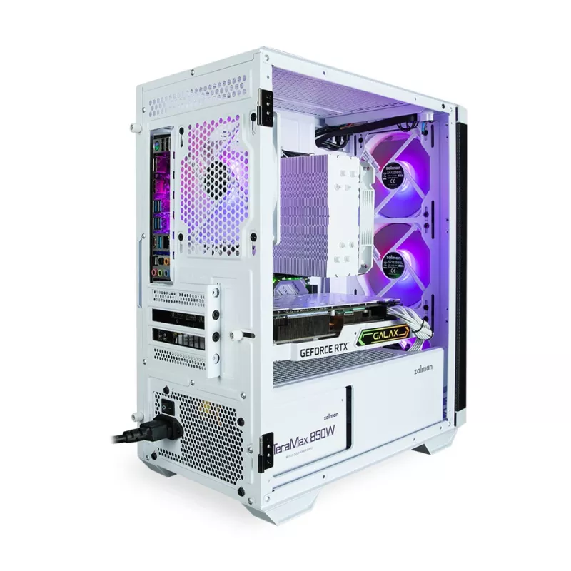 Zalman M4 WHITE kompiuterio korpusas Mini Tower juoda, balta