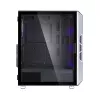Zalman I3 Neo ATX vidutinio dydžio bokšto PC korpusas su tinkliniu priekiu efektyviam aušinimui, iš anksto sumontuoti 3 ventiliatoriai, Midi bokštas, juodas