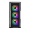 Zalman I3 Neo ATX vidutinio dydžio bokšto PC korpusas su tinkliniu priekiu efektyviam aušinimui, iš anksto sumontuoti 3 ventiliatoriai, Midi bokštas, juodas