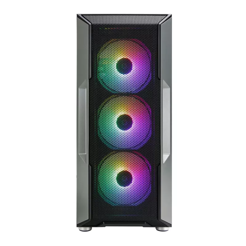 Zalman I3 Neo ATX vidutinio dydžio bokšto PC korpusas su tinkliniu priekiu efektyviam aušinimui, iš anksto sumontuoti 3 ventiliatoriai, Midi bokštas, juodas