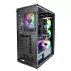 Zalman I3 Neo ATX vidutinio dydžio bokšto PC korpusas su tinkliniu priekiu efektyviam aušinimui, iš anksto sumontuoti 3 ventiliatoriai, Midi bokštas, juodas