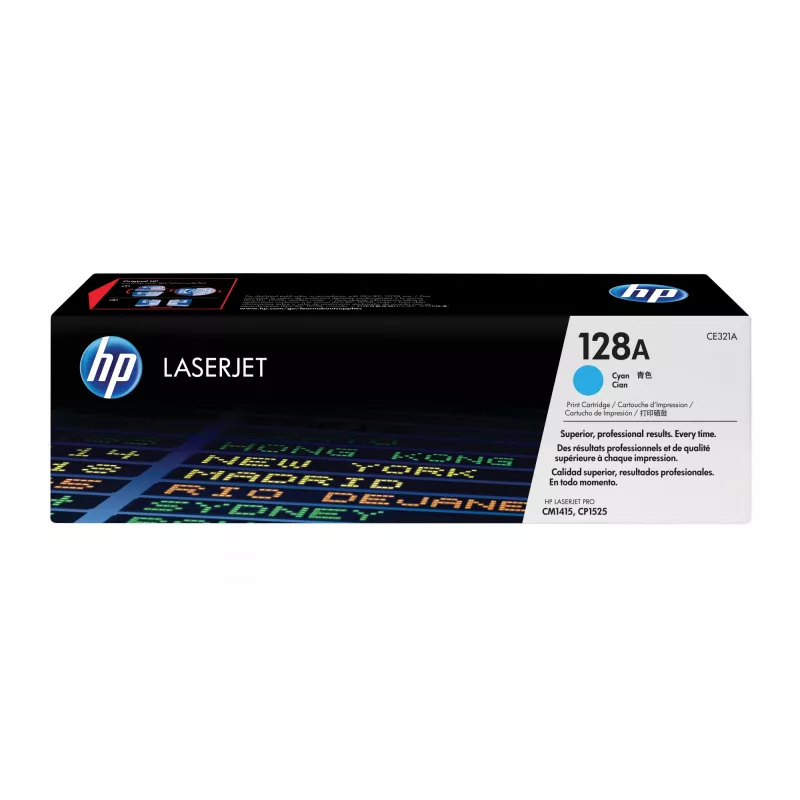 HP 128A Žydra Originali LaserJet tonerio kasetė, 1300 puslapių, Žydra, 1 vnt.