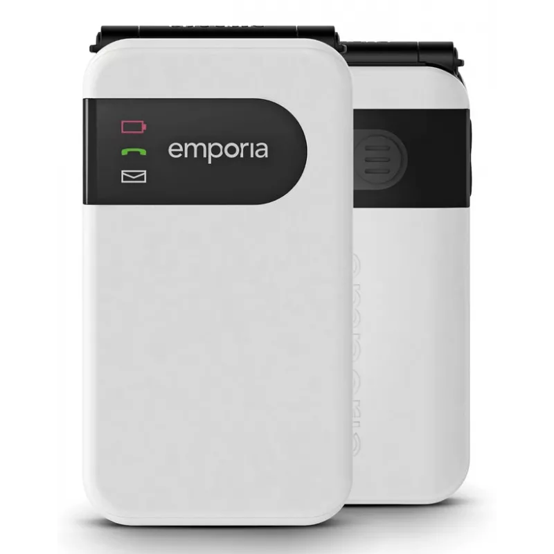 Emporia SIMPLICITYglam.4G 7.11 cm (2.8 colio) 106 g baltas telefonas senjorams