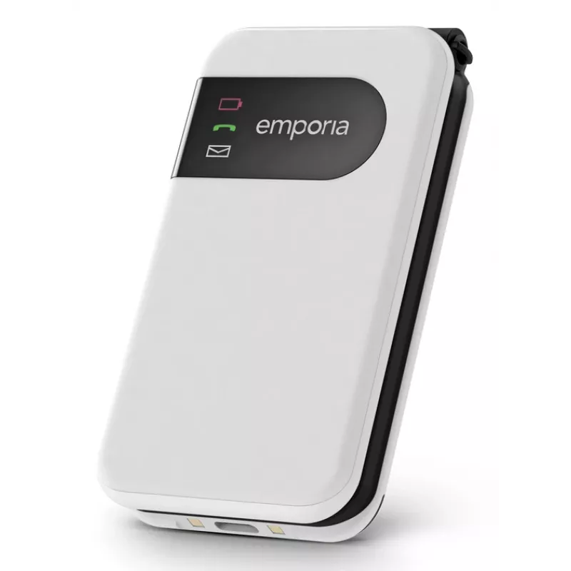 Emporia SIMPLICITYglam.4G 7.11 cm (2.8 colio) 106 g baltas telefonas senjorams