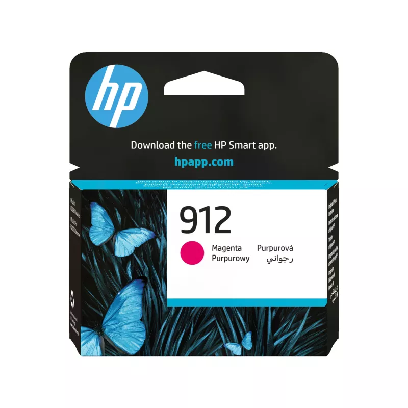 HP 912 Magenta Originali rašalo kasetė, Magenta, 1 vnt., 315 puslapių