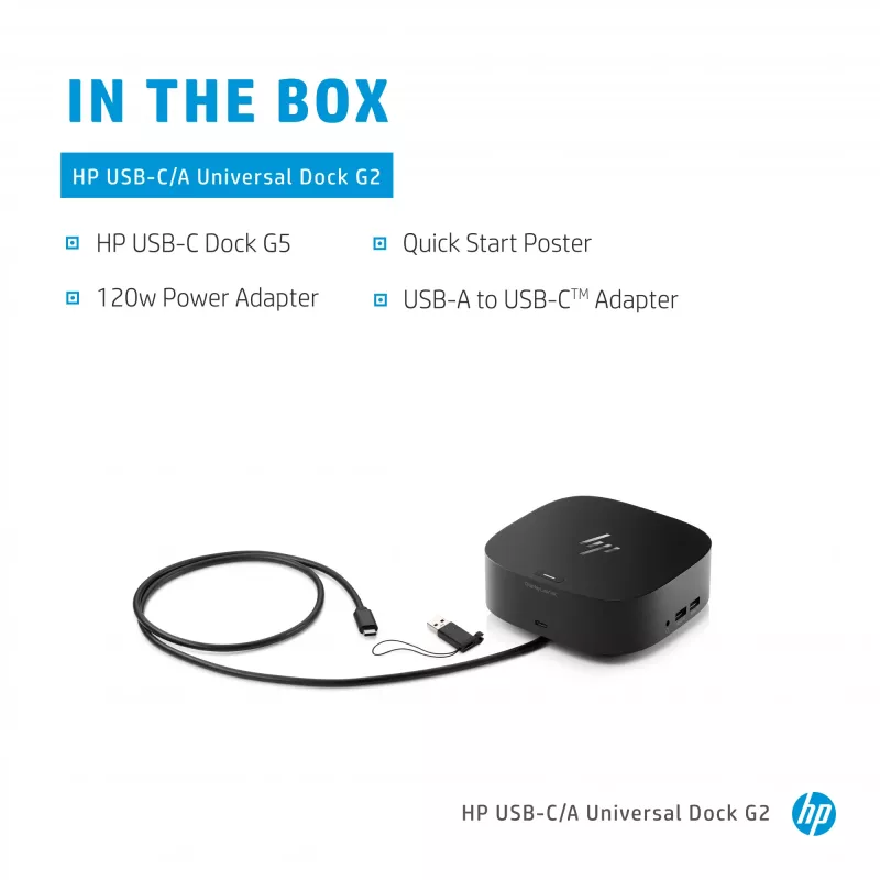 HP USB-C/A universali dokinė stotelė G2