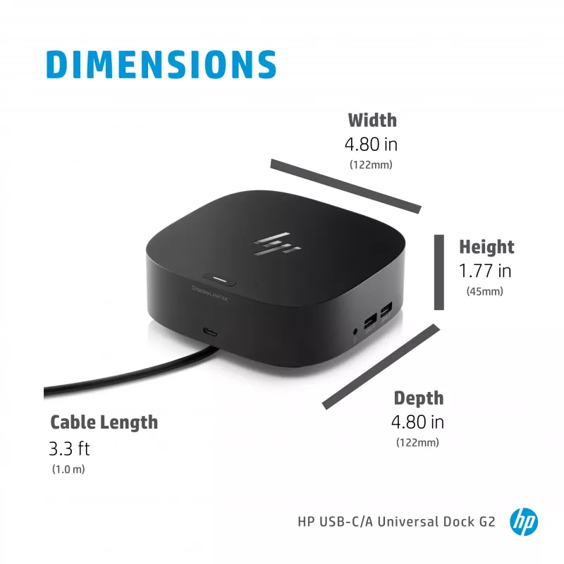HP USB-C/A universali dokinė stotelė G2
