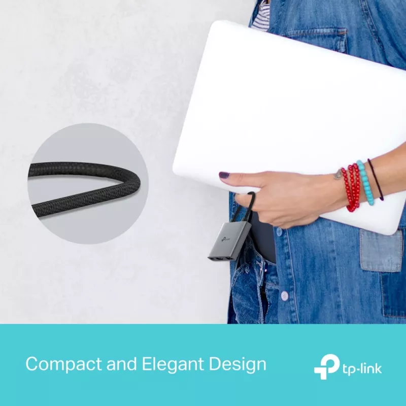 TP-Link UH3020C sąsajos šakotuvas USB Type-C 5000 Mbit/s Pilka