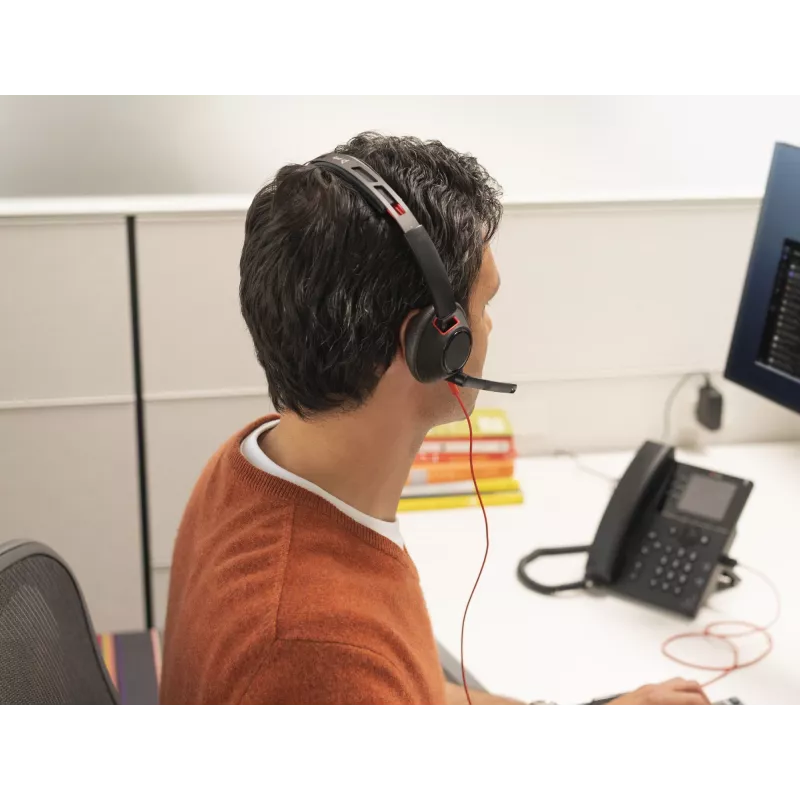 HP Poly Poly Juodawire 5220 Stereo USB-A ausinės