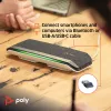 HP Poly Sync 40+ Microsoft Teams sertifikuota USB-A USB-C garsiakalbio telefonas +BT700 USB-A adapteris
