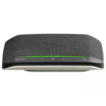 HP Poly Sync 10 USB-A USB-C garsiakalbis, sidabrinis, Windows 10, Windows 11, MacOS, RoHS, Federal Communications Commission (FCC), CE, 182 mm, 89 mm