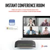 HP Poly Sync 10 USB-A USB-C garsiakalbis, sidabrinis, Windows 10, Windows 11, MacOS, RoHS, Federal Communications Commission (FCC), CE, 182 mm, 89 mm