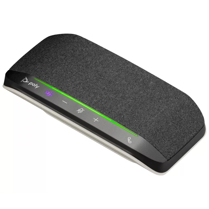 HP Poly Sync 10 Microsoft Teams sertifikuotas garsiakalbis-telefonas, sidabrinis, Windows 10, Windows 11, MacOS, RoHS, Federal Communications Commission (FCC), CE, 182 mm, 89 mm