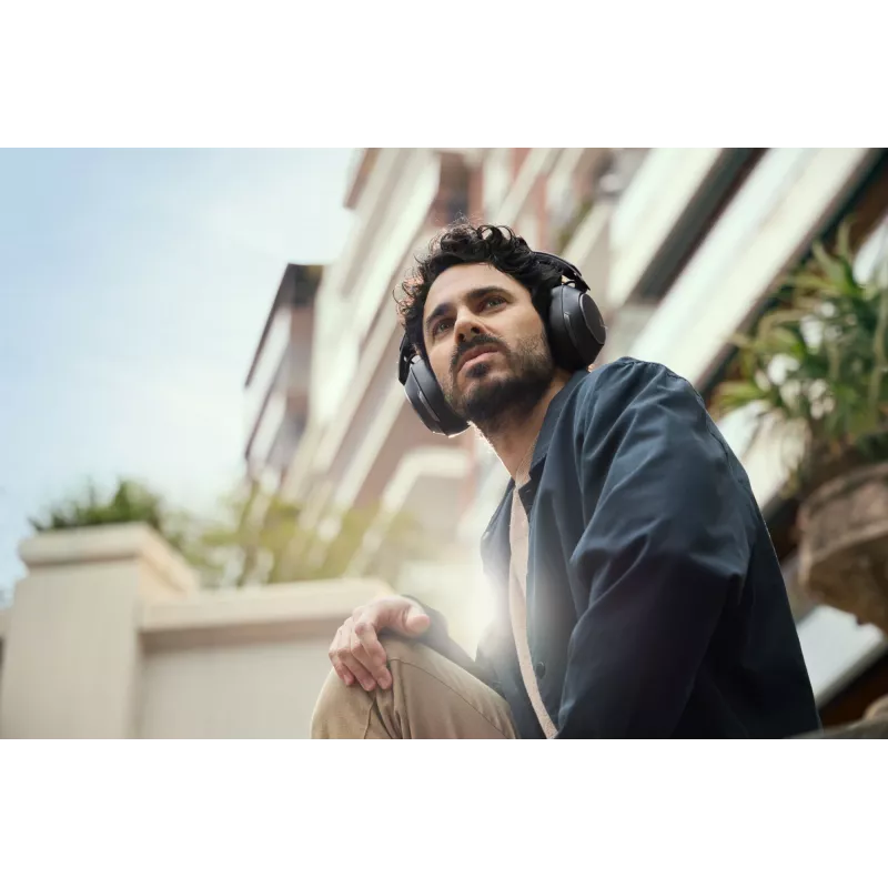 Ausinės POLY Voyager Surround 80 UC belaidės Bluetooth muzikai kasdien juodos