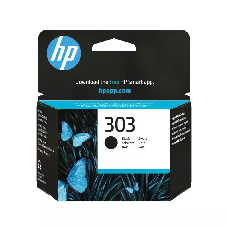 HP 303 Juoda Originali rašalo kasetė