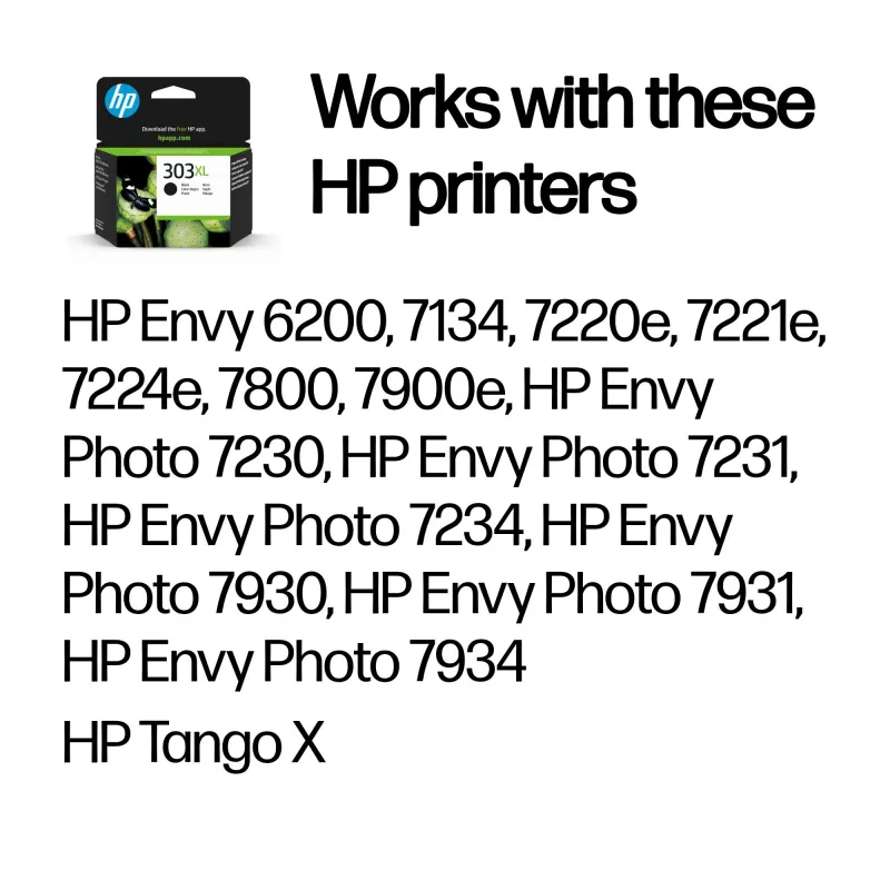 HP 303XL didelio našumo juodas Originalius rašalo kasetė, juoda, 1 vnt., 600 puslapių
